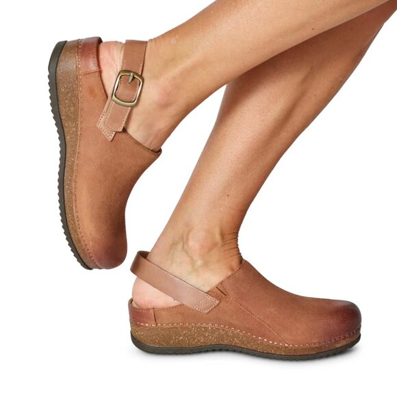 NEW Dansko Merrin Cozy Clogs - Suede in sude For Women 825 6s3 - Picture 2 of 9